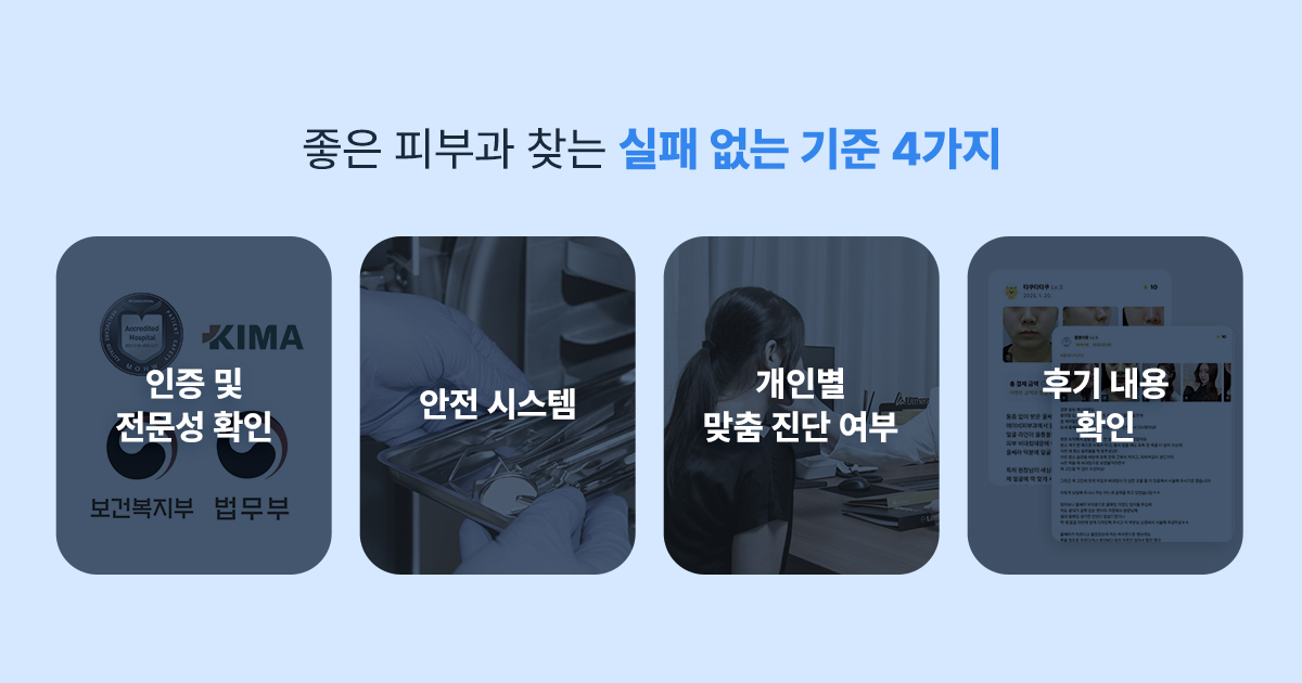 좋은 피부과 찾는 법: 실패 없는 선택 기준 4가지